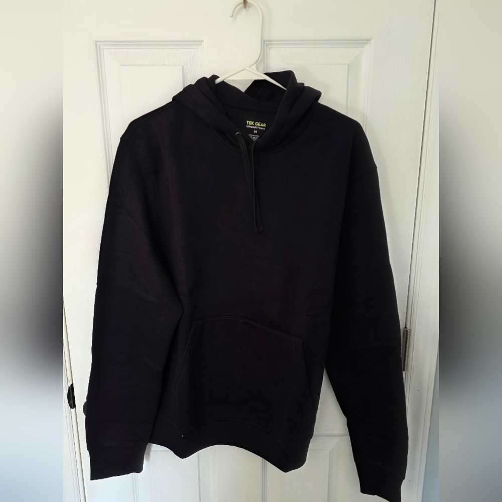 Tek Gear Men's Black Fleece Hoodie - NWT